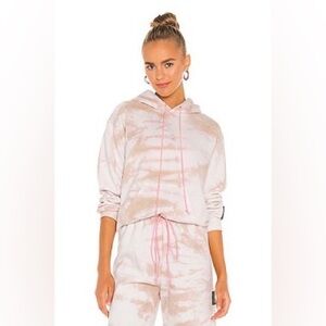 NEW✨REVOLVE DANZY TIE DYE COLLECTION PATTERNED HOODED PULLOVER SWEATSHIRT